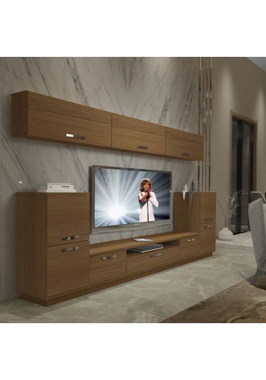 Decoraktiv Trendstyle 9 Slm Tv Ünitesi Tv Sehpası Ceviz