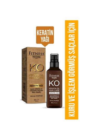 Fitness Professional Kuru ve Yıpranmış Saçlara Özel Keratin Yağı 100 ML