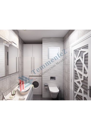 Banyo Havalandırma Beyaz Alüminyum Telli Menfez, Panjur