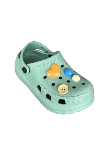 Kız Çocuk Yüksek Taban Taşlı Sandalet Su Yeşili-su Yeşili Su Yeşili