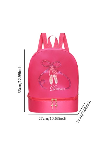 Suntek Bale Dans Sırt Çantası Hafif Kızlar Seyahat Gül Kırmızı