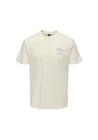 Only Erkek Beyaz T-shirt 22026062 Beyaz