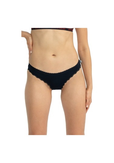 U.s Polo Assn. 66431 Kadın Karışık Desen Pamuklu 3'lü Slip Külot-lacivert Lacivert