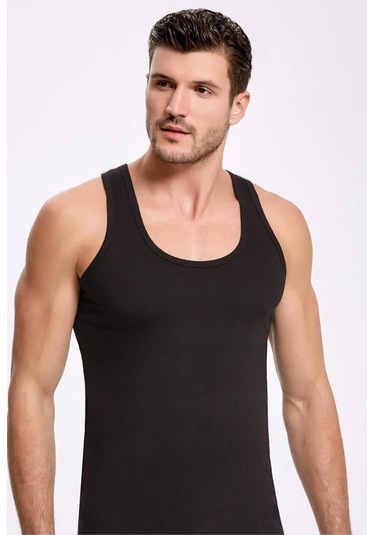 İlke Erkek Pamuk'lu Süprem Askılı Atlet 1001 - 3 Adet 001