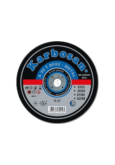 Karbosan 115X3.0 Metal Kesme Taşı - 50 Adet