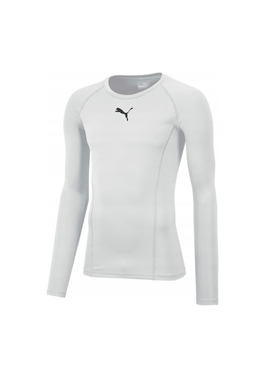Puma Liga Baselayer Tee Erkek Uzun Kollu Futbol Tişörtü 65592004 Beyaz 001