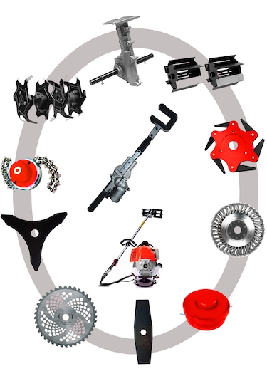 Eisenn BC520 12 Parça Sırt Tırpan + Çapalama Aparatları + Zeytin Toplama Set