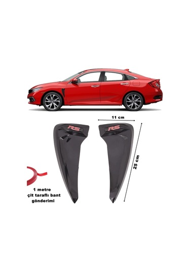 Point Rs Çamurluk Venti Piano Black Esnek Üniversal 2 Adet N11.48494