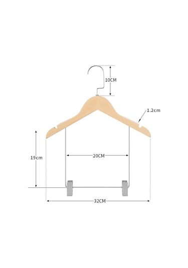 Suntek Magideal Ahşap Takım Elbise Askıları Pantolon Çocuklar-için
