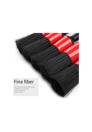 Oto Araç İç Dış Detaylı Temizlik Fırça Seti 5 Adet