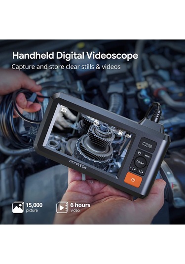 Depstech DS300 7.9mm Dual Lens 4.3 LCD 1080P 5M Yılan Kamera