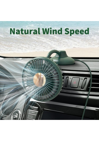 Taşınabilir Mini Araba Fanı Düşük Gürültülü Güçlü Sessiz Fan 3 Hız Ayarları 360 Derece Döndürme Ar Ev / Ofis / Vantilatör 53042836