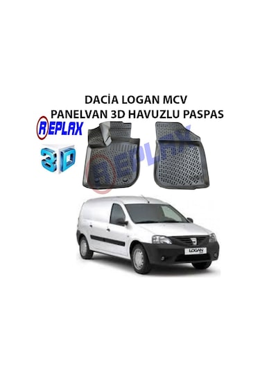 Replax Dacia Logan Mcv Panel Van 3D Havuzlu Paspas 2 Parça