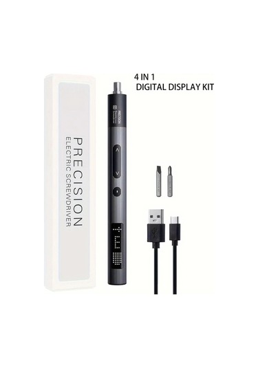 Honeybeeshop 1 Takım 4ü 1 Arada Hassas Elektrikli Tornavida Seti 2 Manyetik Uç Ve Led Işık Profesyonel Tamir Aletleri