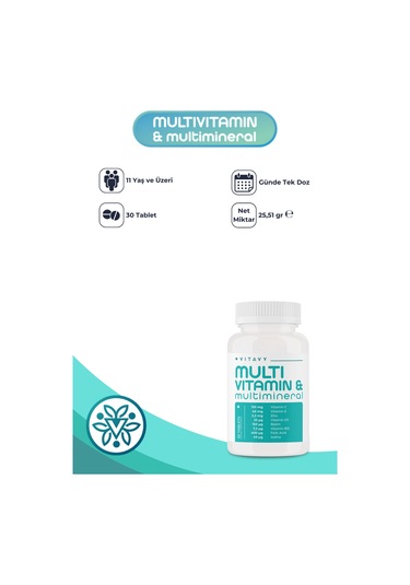 Vitavy Multivitamin & Multimineral 30 Tablet