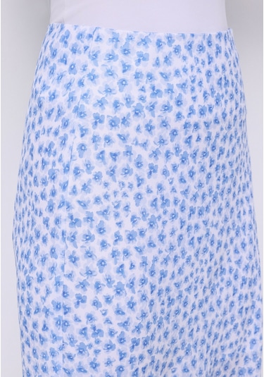 Colins Midi Baskılı Fermuarlı Kadın Mavi Etek Cl1075036 Q1.v1 Ble Mavi Colins Midi Baskılı Fermuarlı Kadın Mavi Etek Cl1075036 Q1.v1 Ble Mavi