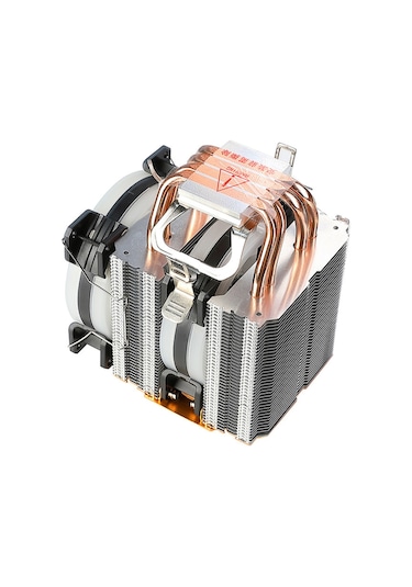 Revenge Cold Frost 602 Kule Tipi 2 Fanlı Rainbow Gaming İşlemci Fanı 4 Bakır Kanallı Cpu Fan Soğutma Sistemi