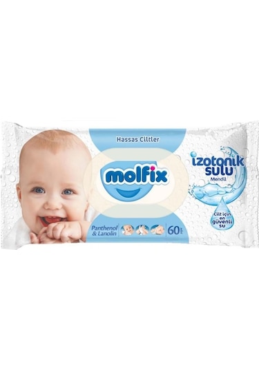 Molfix Hassas Ciltler Izotonik Sulu Mendil 60'Lı