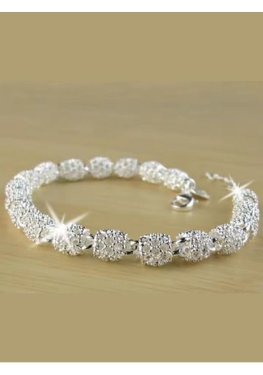 Eyelashes Silver 925 Ayar Gümüş Kristal Taşlarla Süslü Bohem Tarz Bileklik