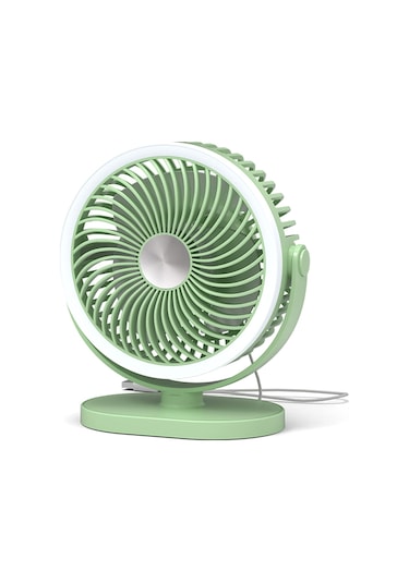 Led Işık Rotasyonu İle Usb Masa Fanı 2 Speed Ayarabilir Soğutma Fan Ev Ofis Araç Oun