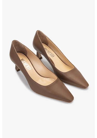 Valmenti Sergio Kadın Taba Hakiki Deri Topuklu Ayakkabı 613 27596 Bn Ayk Y24 Taba