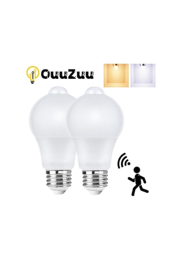 Beyaz E27 Led Hareket Sensörlü Ampul Ac85v-265v Led Lamba Otomatik Açma/kapama Gece Lambası 18 220v 18w
