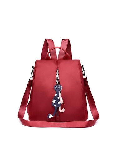 Ganzhoushop Siyah Sırt Sırt Sırt Oxford Okul Mochila Kolye Kızlar Kedi Karikatür Kadın İçin Günlük Gray Gençlik Genç Düz Çantası Çantası Çantası Çantaları Hx Gri