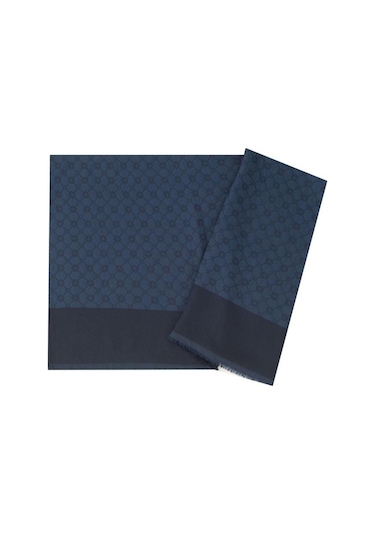 Aker Elegance Monogram Şal - 1090100-921 - Lacivert