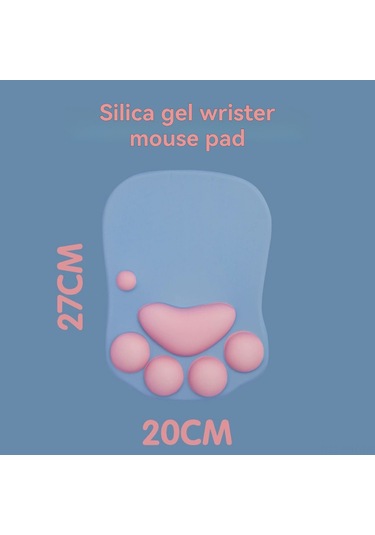 Hangfox Sevimli Kedi Pençesi Tasarımı, Ergonomik Bilek Destekli Kaymaz Mouse Pad