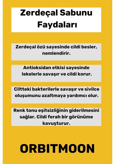 Özel Üretim Doğal El Yüz Saç Vücut Cilt Güzel Kokulu Leke Karşıtı Orijinal Zerdeçal Ekstraktı Sabunu