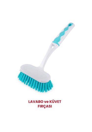 Flora 4 Lü Softline Temizlik Seti, F393 Lavabo Fırçası + F300 Bulaşık Fırçası + F309 Camsil + F308 Pompa