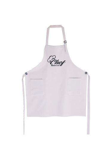 Mutfak Önlüğü Kişiye Ve İsme Özel Nakışlı Mutfak Önlüğü Şef 1 Farklı Renkler Gri