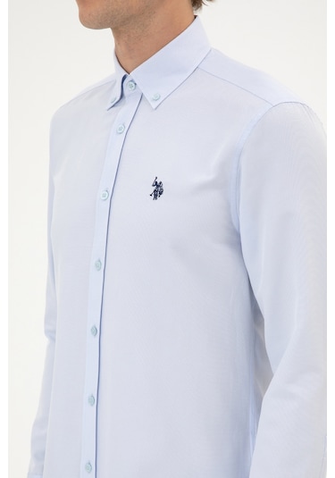 U.s. Polo Assn. Erkek Açık Mavi Gömlek Basic 50316723-vr003 Acık Mavı