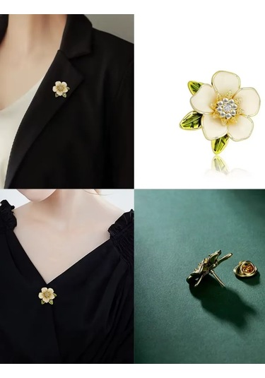 Olfil Broş-mini Çiçek Nazik Çiçeklenme 218504716 Altın Rengi