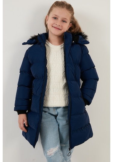 Lela Yakası Suni Kürklü Peluş Astarlı Çıkarılabilir Kapüşonlu Dar Kesim Kışlık Kız Çocuk Mont 5760002 Saks Lela Yakası Suni Kürklü Peluş Astarlı Çıkarılabilir Kapüşonlu Dar Kesim Kışlık Kız Çocuk Mont 5760002 Saks