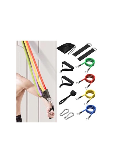Suntek Direnç Bantları Seti Egzersiz Aletleri Ve Taşıma Renkli