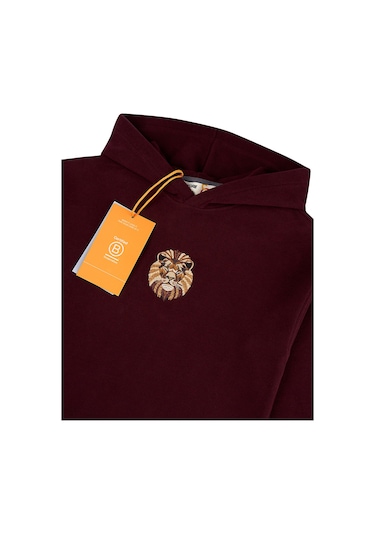 Gsstore X Reflect Studio Aslan Çocuk Hoodie C242400 Bordo