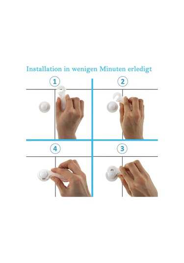 Moveevo 10'lu Bebek Güvenliği Kilidi Seti - Beyaz Plastik Çekmece Dolap Kilitleri, Çocuklar İçin Ev İçi Tüm Tehlikelerden Koruma Çok Renkli Moveevo 10'lu Bebek Güvenliği Kilidi Seti - Beyaz Plastik Çekmece Dolap Kilitleri, Çocuklar İçin Ev İçi Tüm Tehlikelerden Koruma Çok Renkli