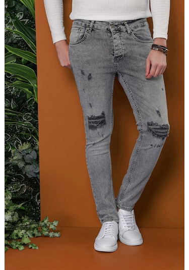 Efor Denim Pnt 118 Gri Jean Pantolon Gri