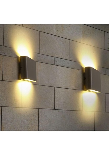 Duvar Lambası, Modern Basit Duvar Lambası, Çift Başlı Duvar Lambası, Led, 6/12 / 20 / 30w Alüminyum