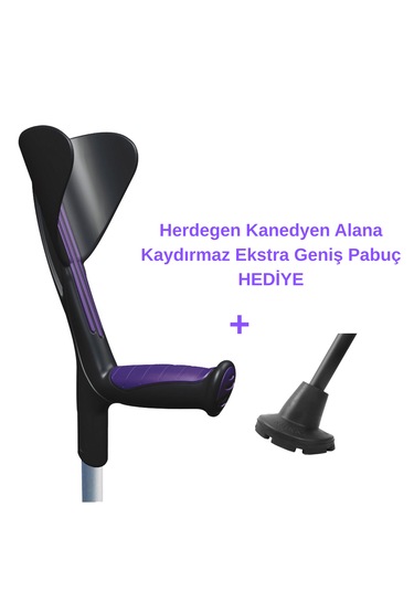 Fransız Herdegen Advance Koltuk Değneği / Kanedyen 1 Adet Mor