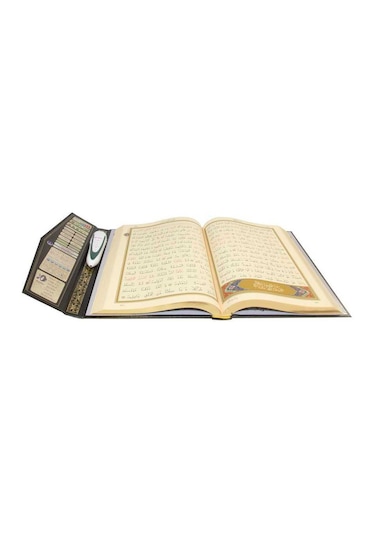 Kuran Okuyan Kalem Kuran Seti Orta Boy Kabe Desenli