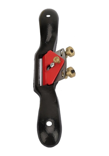 Youtek 10 İnç Çift Vida Ayarlı Demir Ahşap Frezi - Kavisli Yuvarlak Kesimler İçin Sert Çelik Kırmızı-siyah