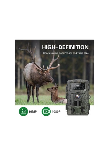 Dancemonkey 16mp Avcılık Kamerası, 1080p Ir Gece Görüşlü, Ip54 Su Geçirmez, 120 Geniş Açılı Video Kamera Çok Renkli