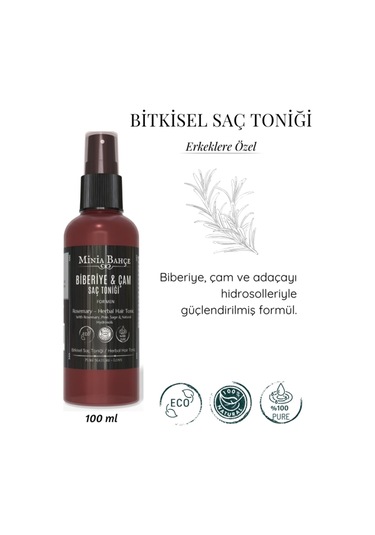 Erkeklere Özel Saç Toniği Biberiye & Çam Özlü Dökülme Karşıtı Ve Canlandırıcı Bakım 100 Ml