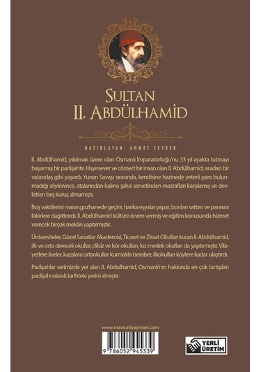 Sultan 2.Abdülhamid - Padişahlar Serisi - Ahmet Seyrek - Mavi Çatı Yayınları