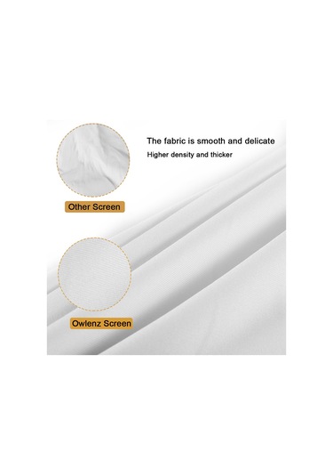 Mufunye 100 İnç Katlanabilir Taşınabilir Projeksiyon Perdesi, Duvar Asma, Kancalı, Siyah Beyaz, Polyester, 6 Delikli, Çanta Dahil