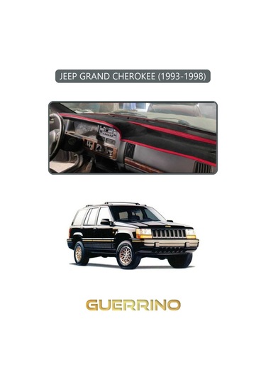 Jeep Grand Cherokee 1993-1998 Uyumlu Torpido Koruma Halısı Gri Kenar
