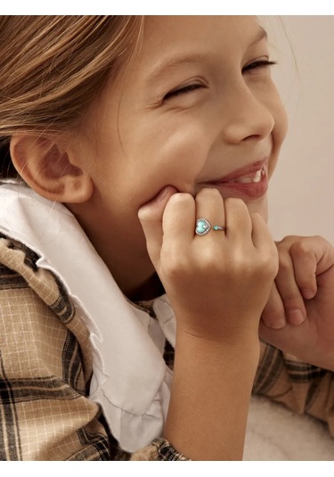 Zoloto Russkih 925 Ayar Gümüş Kalp Yüzük 226728244 Gri