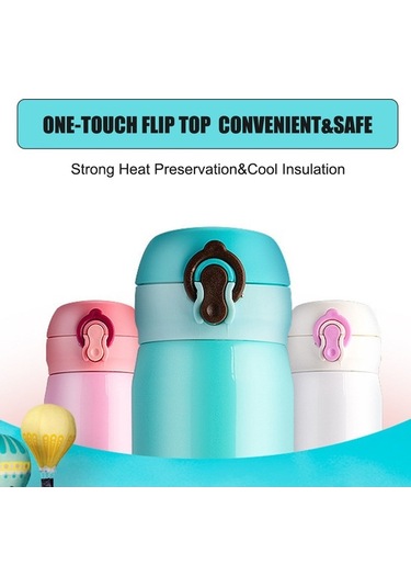 Ulzyvf Paslanmaz Çelik Seyahat Termosu - 17oz Sızdırmaz Flip Kapaklı, Mavi Renk Mavi Ergonomik Tasarım Mavi